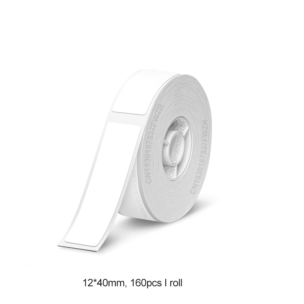 Wireless Thermal Printer D12 Portable Inkless Mini Label Printer D12 Labeling Machine DIY Label Paper or 1PK Printing Sticker: black