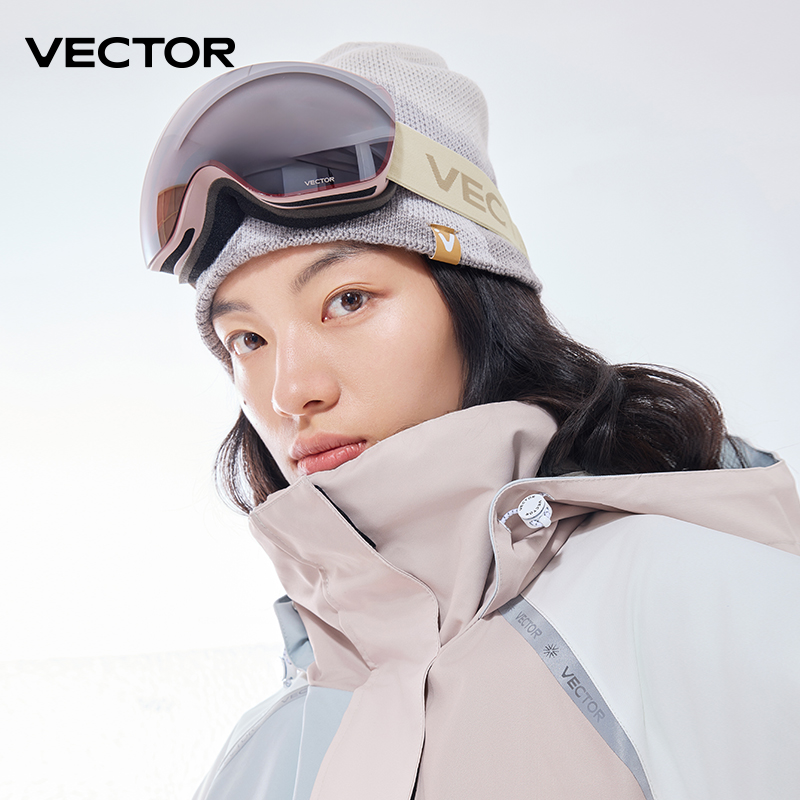 VECTOR OTG gafas de esquí Snowboard mujeres hombres gafas de esquí UV 400 gafas de protección contra la nieve adulto doble espejo esférico magnético