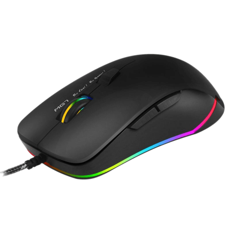 MG7 2 IN 1/USB wired gaming mouse,3200DPI/IC704A, along with softwarer define marco function/RGB light