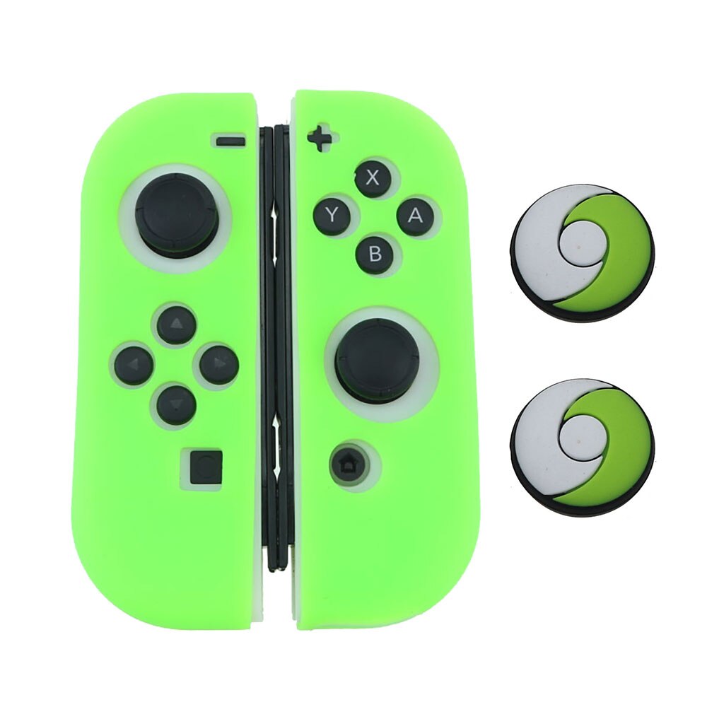 JCD for Nintend Switch Joycon Cover Solft Silicone Case with Thumbstick caps for Nintendo Switch Controller Grip Joy-con Cover: G