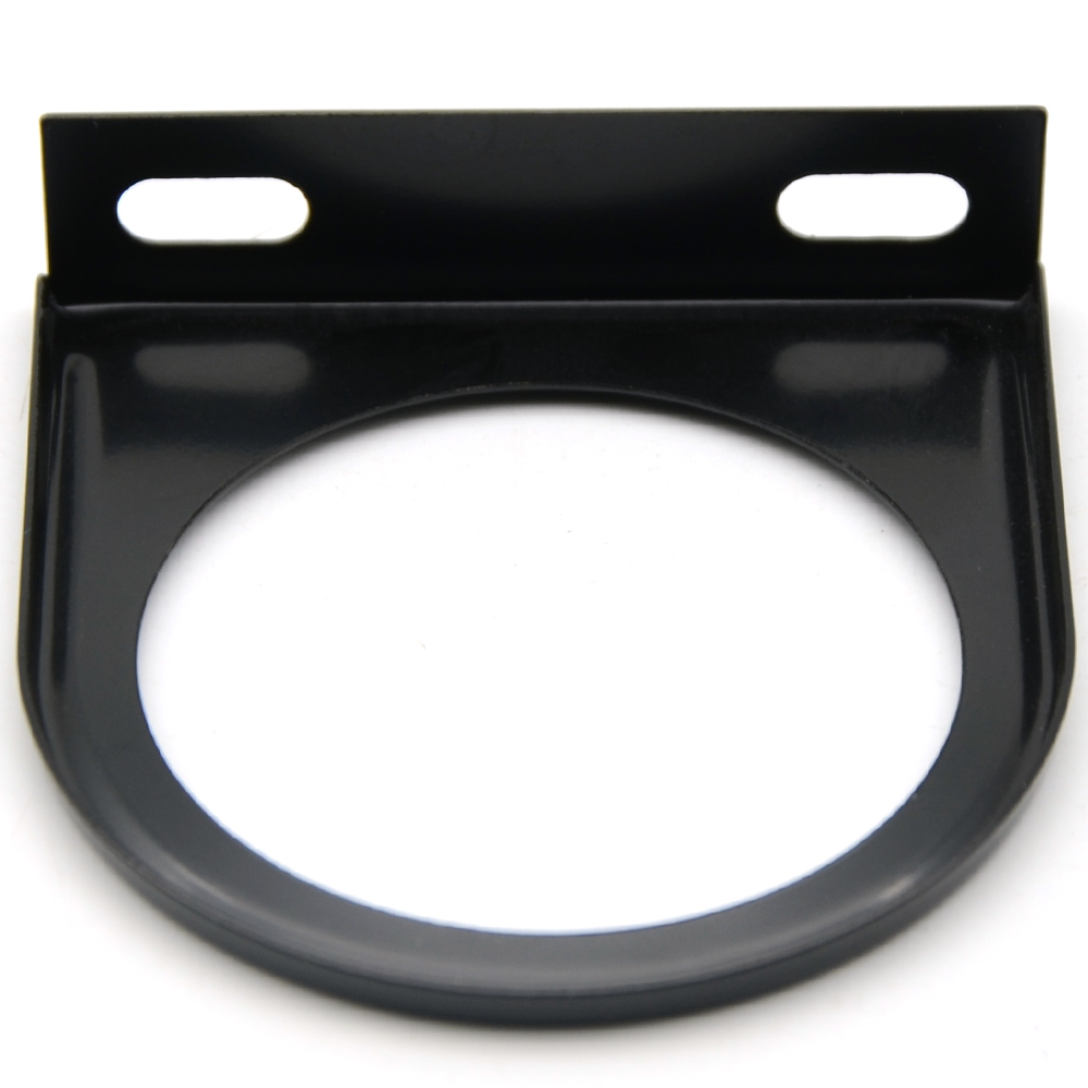 Medidor de presión de aceite analógico Universal para coche de 2 pulgadas 52mm 0-7KG LED blanco con combinación de soporte de calibre negro