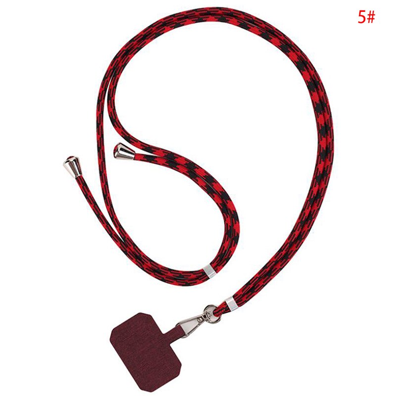 Universele Crossbody Patch Telefoon Lanyards Mobiele Telefoon Strap Lanyard Nylon Zachte Touw Mobiele Telefoon Opknoping Cord Holder: 5