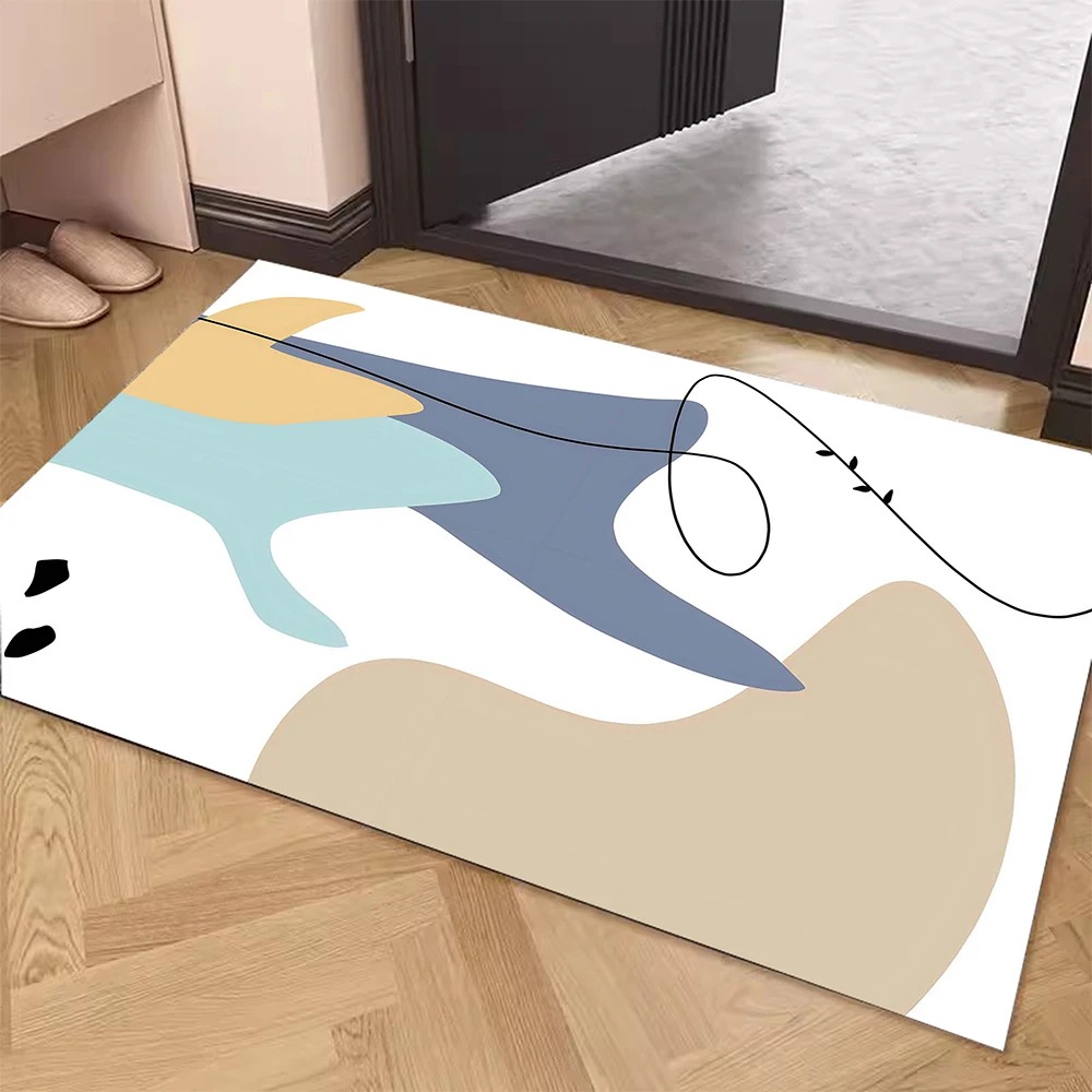 Simple Door Mat Decoration Home Bathroom Mat: 45x70cm / Light Grey