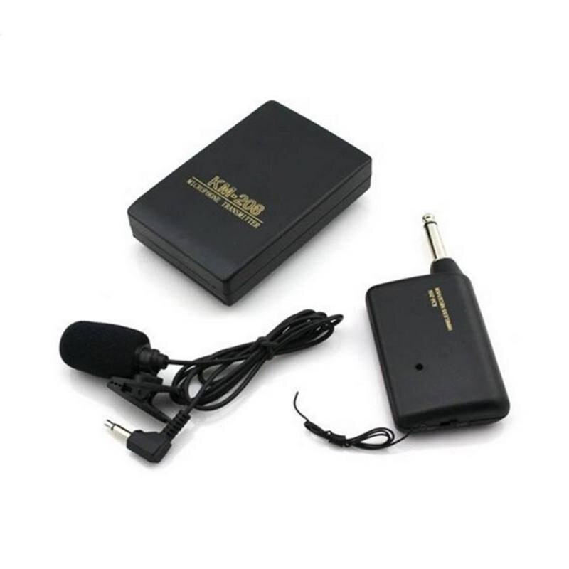 Wireless Lapel Clip Microphone Wireless FM Transmitter Receiver Sound for Smartphone PC Laptop karaoke