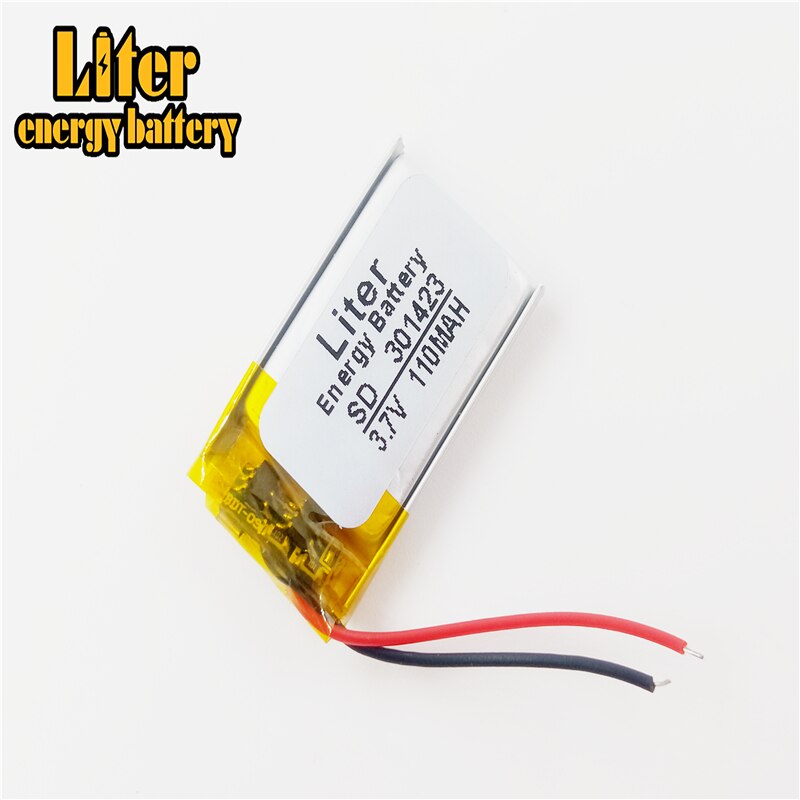 3.7V polymer lithium battery 301423 110MAH MP3 Bluetooth headset small speaker toy