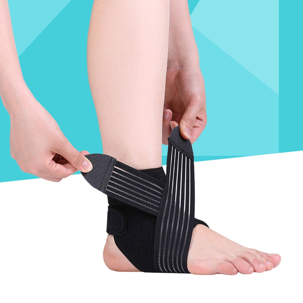 1 pc Sport-knöchelbandagen, verstellbare, dehnbare knöchelbandage für Sport, Basketball, knöchelverstauchung (Linker fuß)