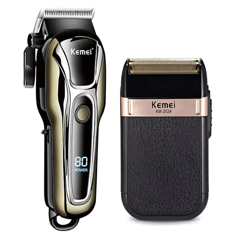 Kemei Haarschneidemaschine KM-1990 KM-2024 für Männer Elektrorasierer Professionelle Herren Haarschneidemaschine Drahtloser Friseurtrimmer