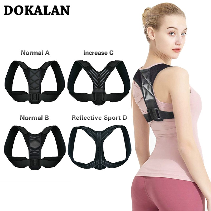Corrector de postura ajustável apoio para as costas corrector de saúde postura dor cinta suporte cinto cinta modeladora feminina coluna vertebral