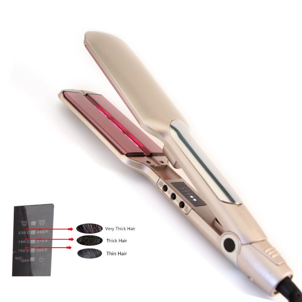 Infrared Hair Iron Straightener Flat Irons Ceramic Hair Straightening LCD Strightner Hair Salon Stying Tool