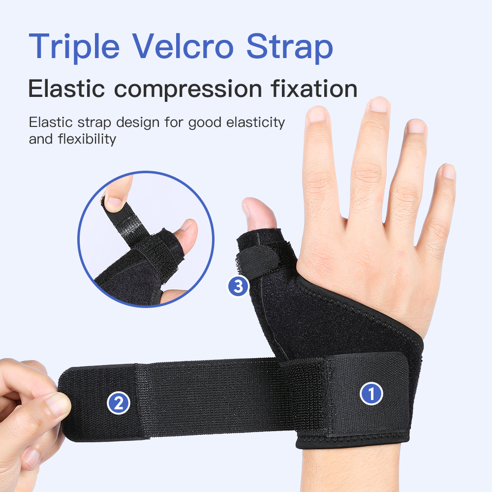 Férula Flexible para la muñeca, soporte para el pulgar para la artritis tendinitis, Protector transpirable para el pulgar, se adapta a la mano derecha e izquierda, 1 unidad