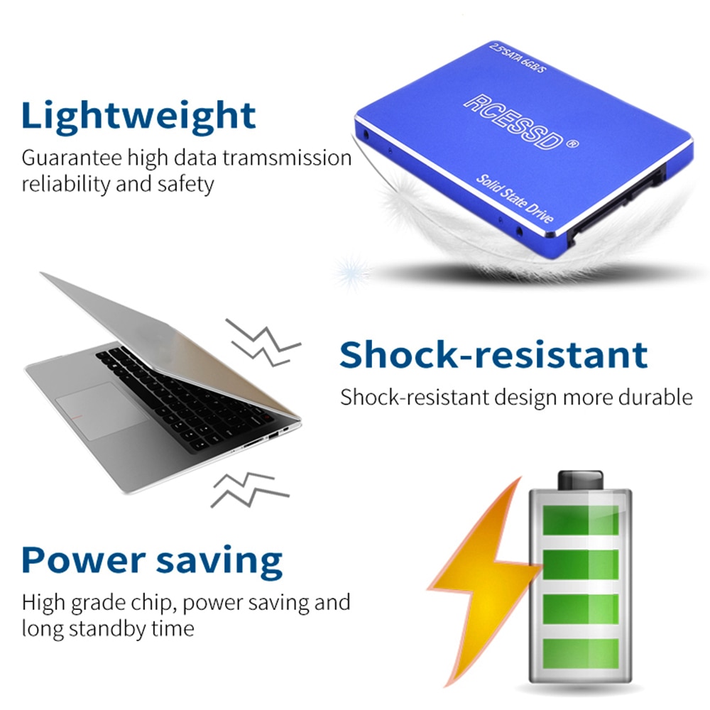Hdd 2.5 ssd 120gb 240 gb 480gb ssd sata iii, 3 unidade de estado sólido interno ssd, disco rígido portátil unidade de disco para computador ssd 1tb