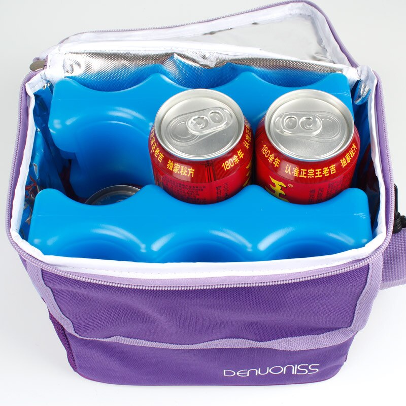 candy color reusable gel ice bag dry cold ice pack insulated cooler bag for food drink cans fresh carrier lunch box cold pack