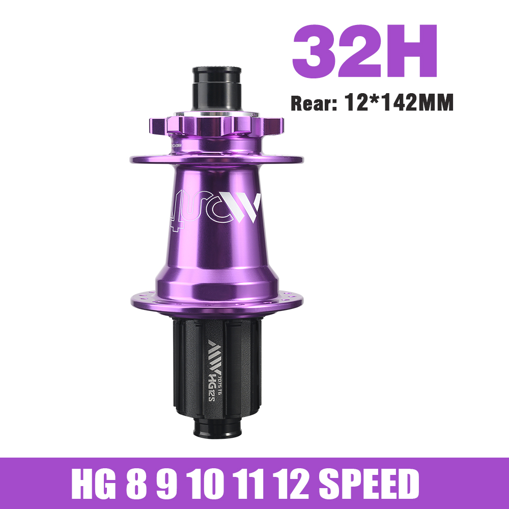 5 buje de rodamiento sellado buje MTB 6 trinquetes 120 clics delantero 9x100 15x100 trasero 10x135 12x142 buje de bicicleta HG Micro Spline Sram XD 8-12 V: Azul