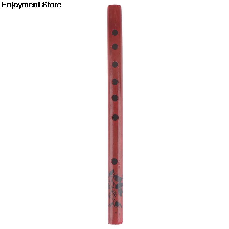 1PC Chinese Traditional 6 Holes Bamboo Flute Vertical Flute Clarinet Student Musical Instrument Wooden Color For Kids