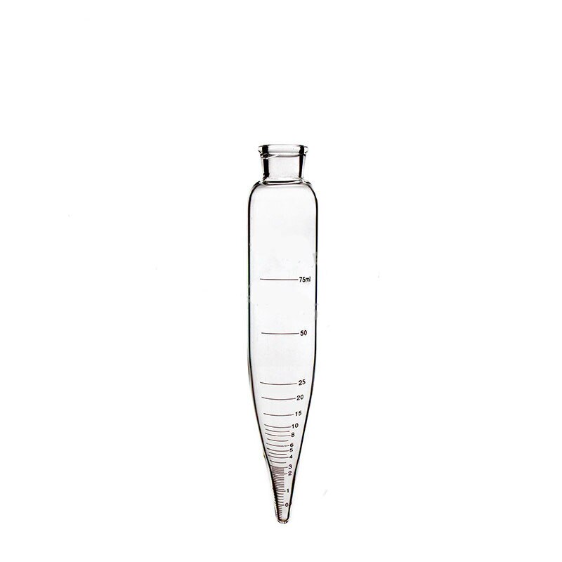1pc 75ml Glas afgestudeerd centrifugebuis glazen cilinder lab supplies