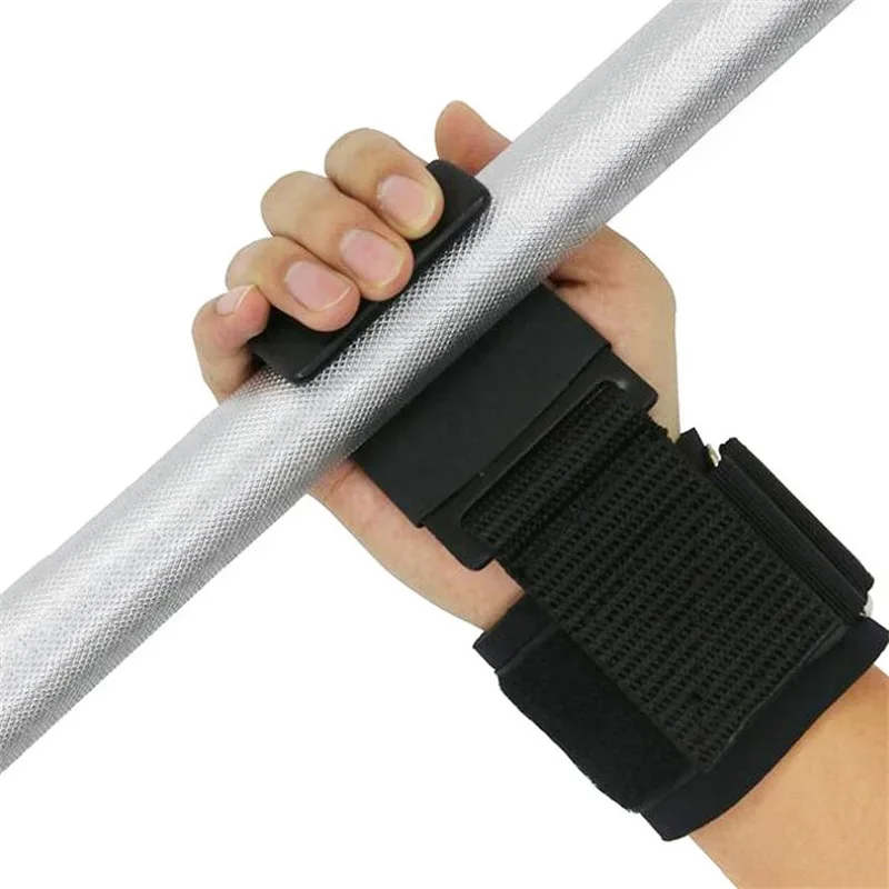 Crochet d'haltérophilie, gants de Fitness, sangles de poignet, traction robuste, musculation, Deadlifts, poignées d'entraînement