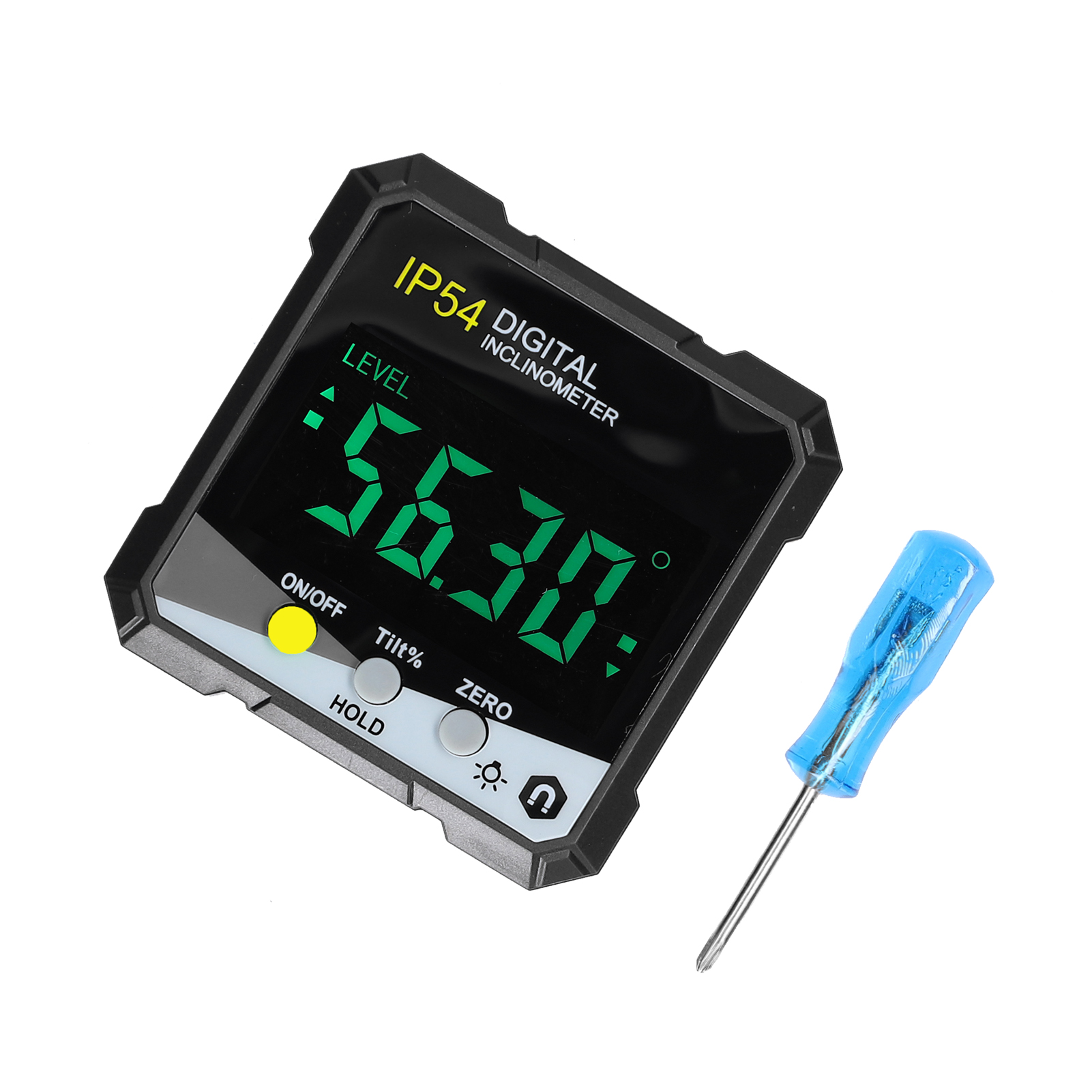 IP54 4*90° Multifunctional Digital Inclinometer LCD Backlight Protractor Slope Meter Digital Angle Ruler Portable Protractor