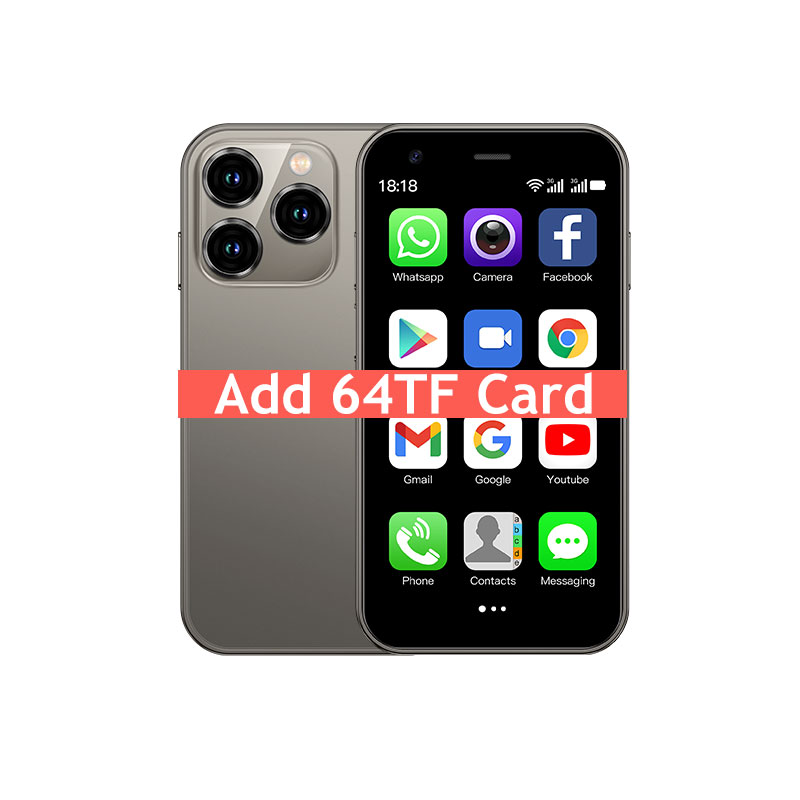 SOYES XS15 3,0-Zoll-Mini-Smartphone – Android-System 3G-Netzwerk Dual-SIM 2 GB + 16 GB mit Google abspielen Geschäft – mehrere Farben: Grün