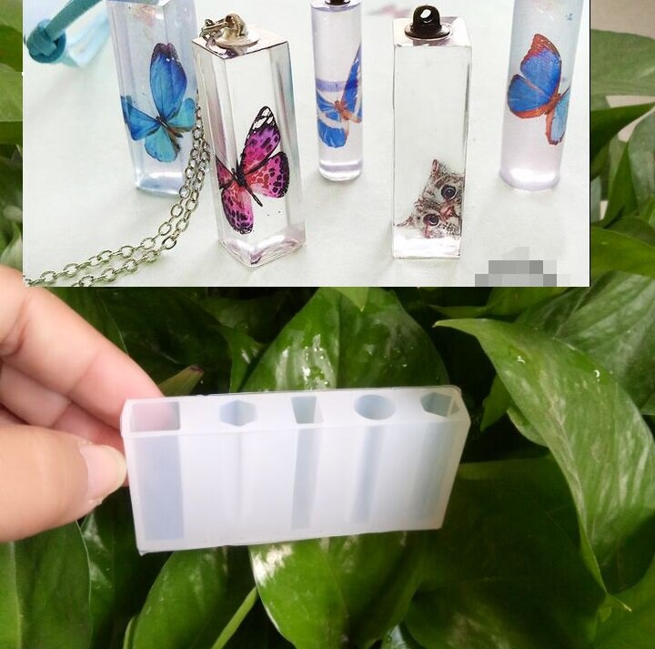 1 stücke Flüssigkeit silikon form DIY harz schmuck anhänger halskette anhänger lanugo form harz formen für schmuck