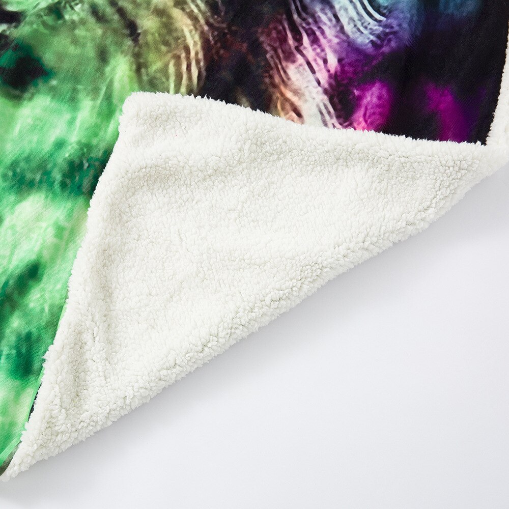 Susi sherpa fleece lämmin paksu pehmeä viltti fleece viltti hihoilla tytöt puettavat heittää sohva matkustaa ulkona huopa
