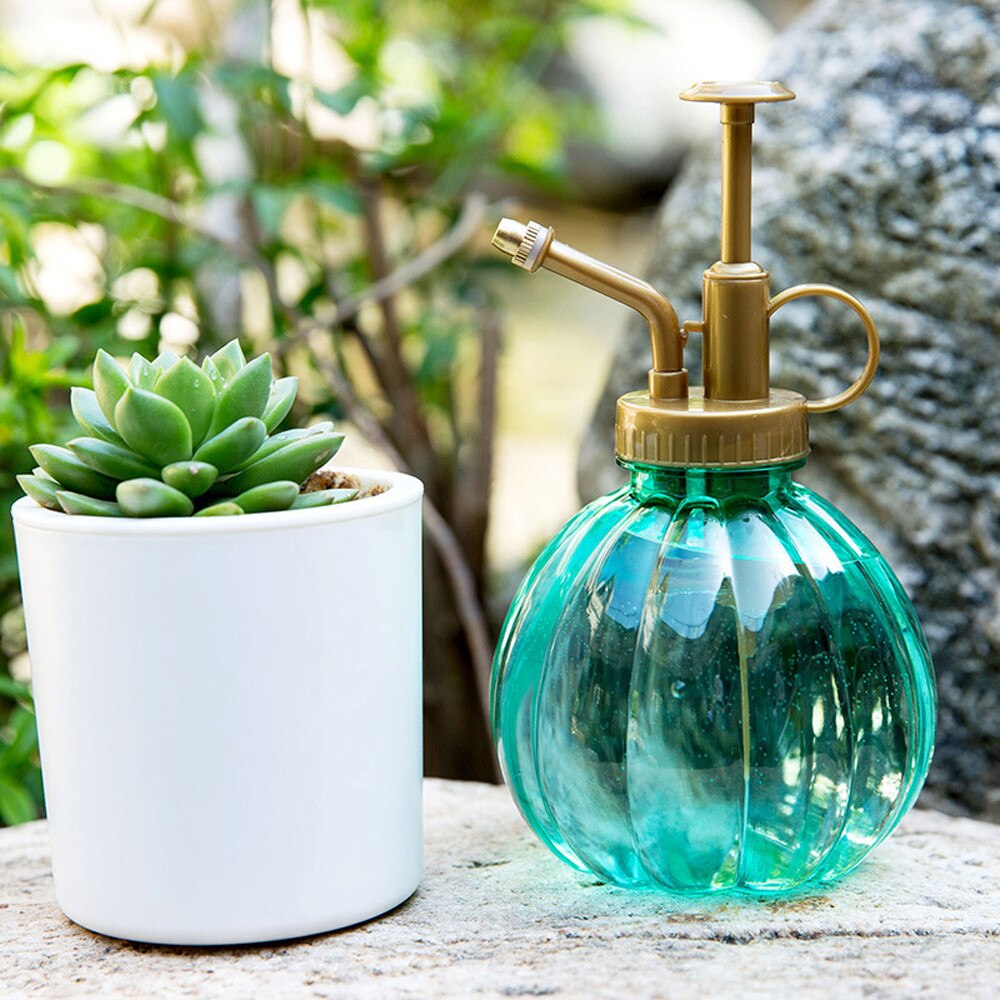 350Ml Plant Bloem Gieter Spray Fles Tuin Mister Sproeier Hairdressing Water Planten Leuke Pompoen Vorm Potten Verstelbare