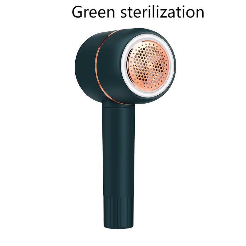 Ball Trimmer Fabric Shaver Hair Ball Cleaner Clothes Shaver Electric Lint Remover USB Rechargeable Fluff Remover Pellets Cleaner: Green sterilization