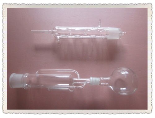 250ml,lab Glass soxhlet Extraction Body,Allihn condenser,250ml flat bottom Flask