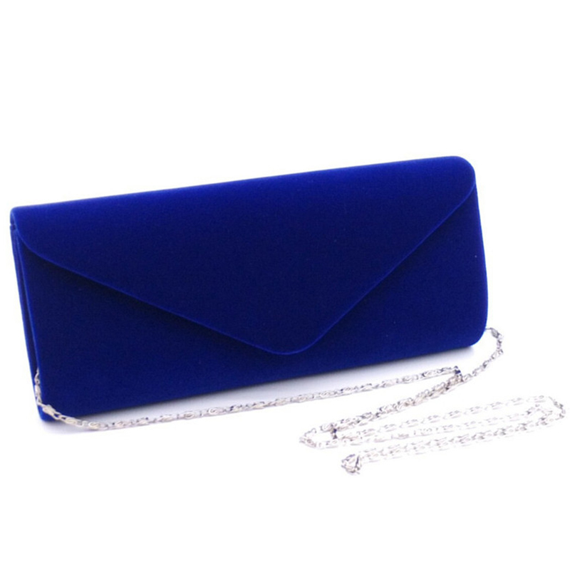 1Pcs Rood Zwart Blauw Paars Dame Flanel Diner Tas Met Afneembare Ketting Bruiloft Bruidsmeisje Clutch Bag Kerst Jaar