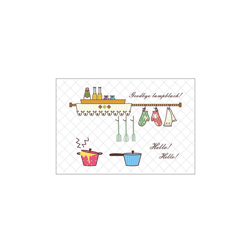 Self-Adhesive Tile Stickers Paper High Temperature Kitchen Oil-Proof Stickers Anti-Oil Gas Stove Ceramic Tile Wall Stickers