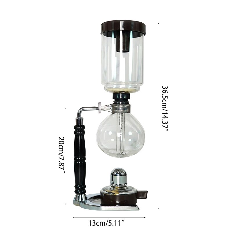 Siphon Tee Siphon Topf Vakuum Kaffeemaschine Glas Typ Kaffee Maschine Filter