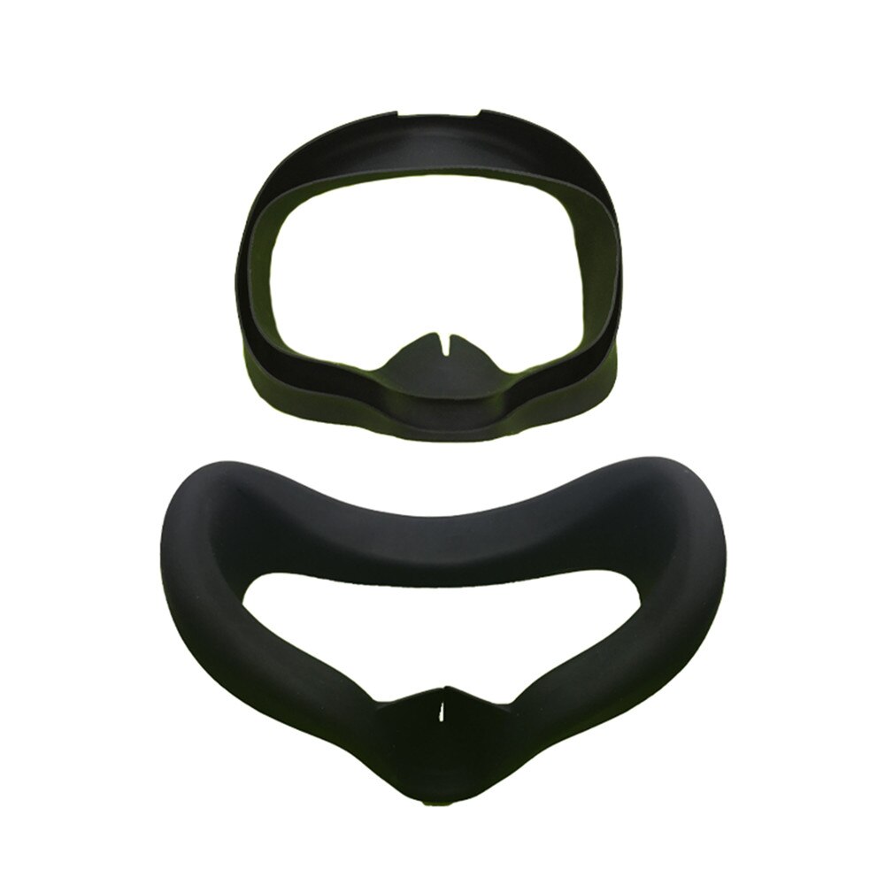 ​ Unisex Anti-leakage Light Blocking Eye Cover Soft Anti-sweat Silicone Eye Mask Cover for Oculus Quest: Black