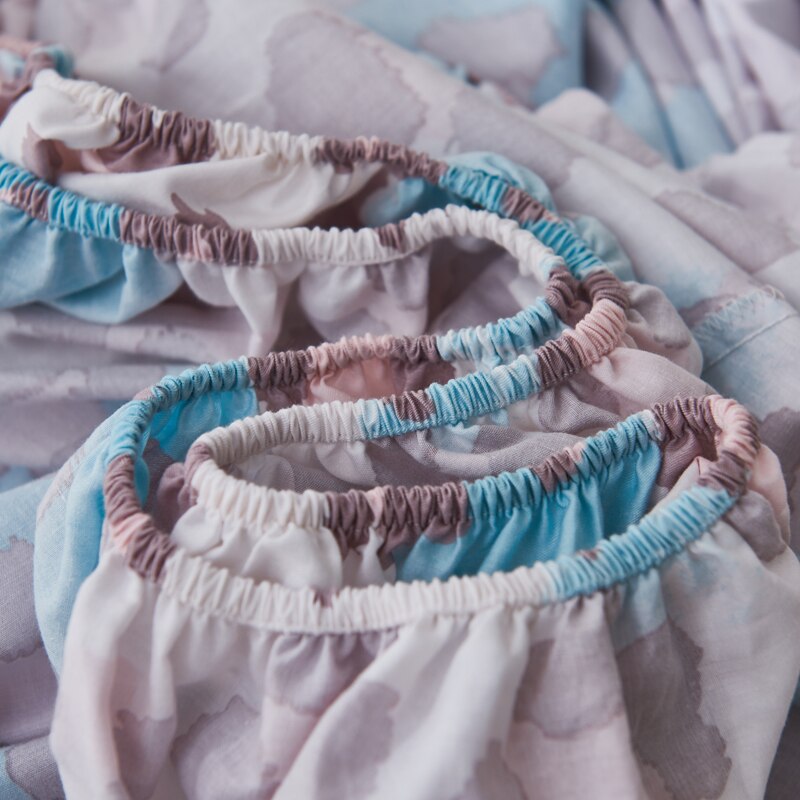 Elastic Fitted Sheet Home Round Bed Sheets Double Couple Mattress Bed Cover 200 220 Cm Full Queen King Style Bedspread