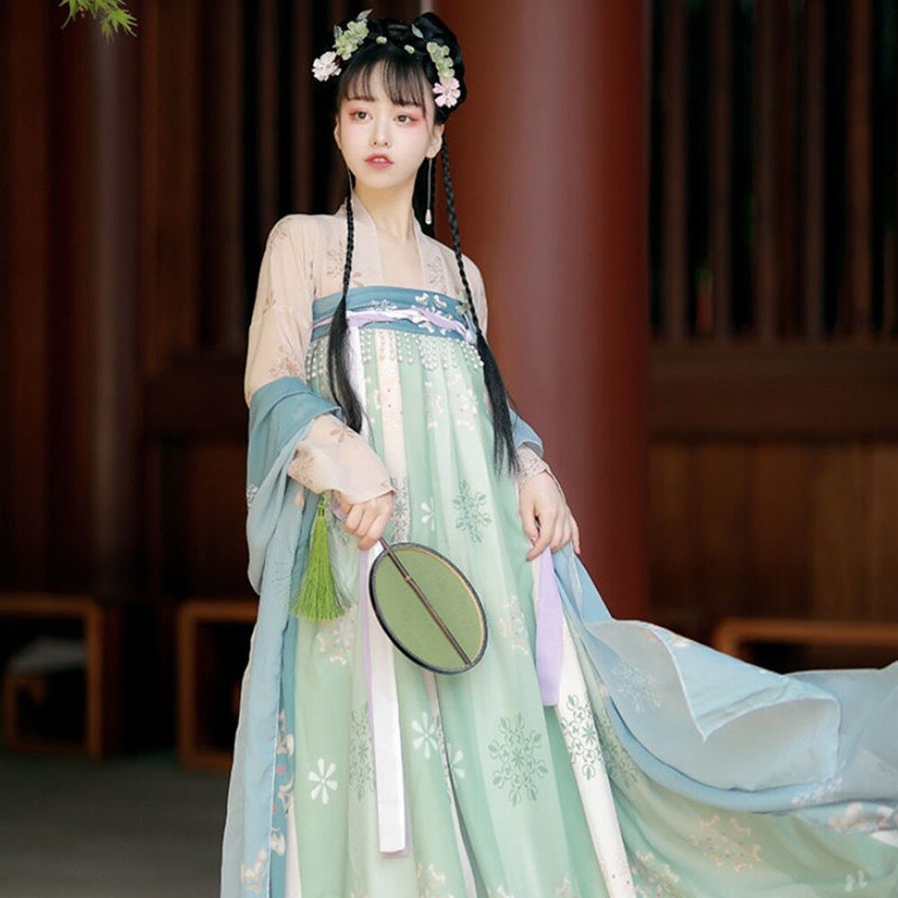 Hanfu – Costume de princesse pour femme, tenue traditionnelle chinoise élégante, Style ancien populaire Tang, vêtements de spectacle féerique, films
