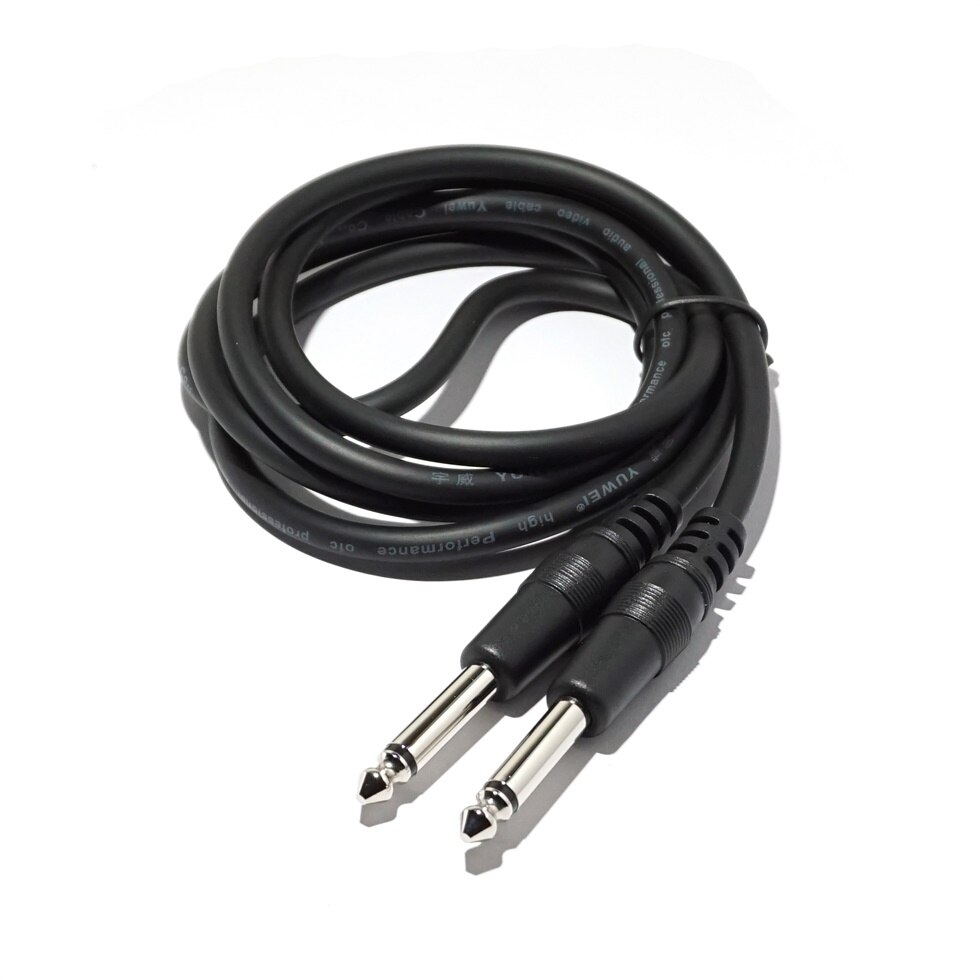1/4 Inch TS plug to 1/4 Inch TS Plug Guitar Cable 6.35mm to 6.35mm Mono Plug Male to Male Electric Instrument Cable 1.5Meters