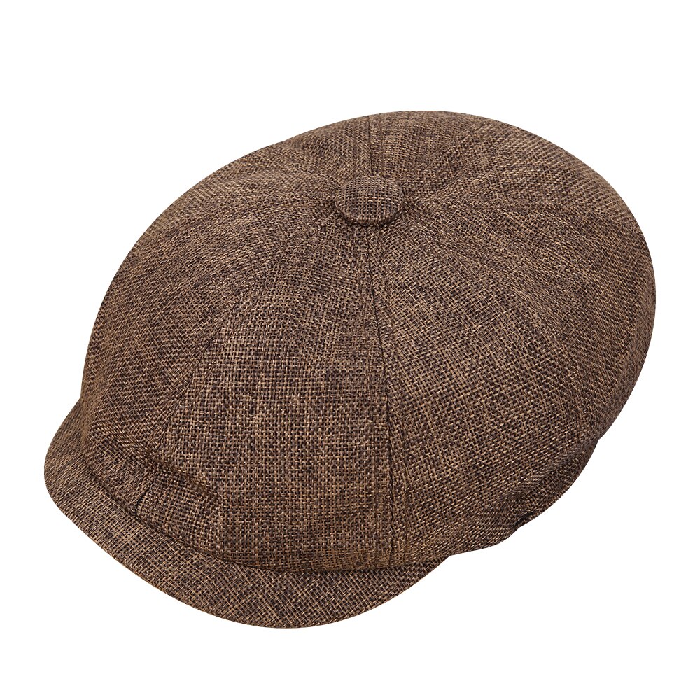 Béret décontracté pour hommes, casquette unisexe, béret rétro Vintage, tendance sauvage, printemps automne été: Coffee