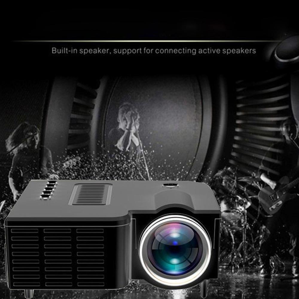US LED Portable Home Theater Video Projector Support HD For Outdoor Movie Projector Video beamer 500 Lumen FHD 3D Home cinema