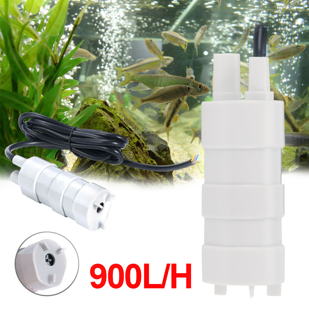 DC 12V Submersible Water Pump 900L/H 5M High Lift Diesel Oil Water Pump High Flow Engineering Plastic Mini Water Pump
