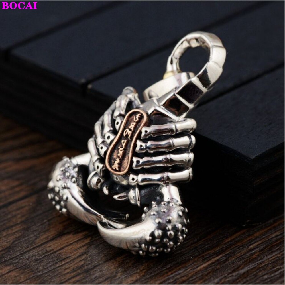 S925 Sterling Zilver Schorpioen Hanger - Thaise Zilver Dominerende Trend Hanger voor Heren & Dames