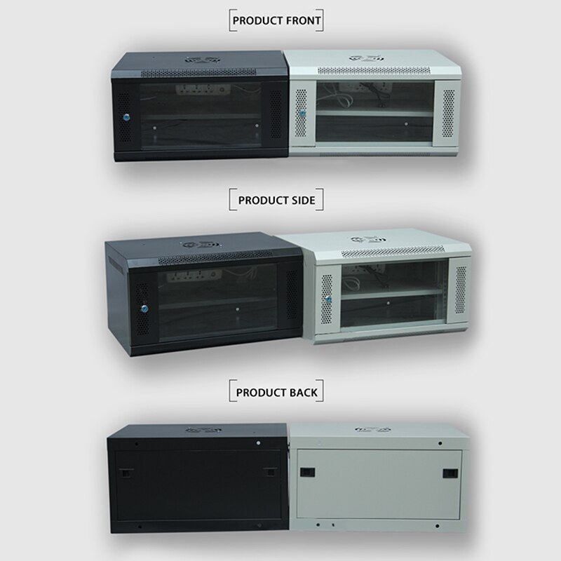 6U Network Cabinet Wall-mounted Cabinet Monitoring Weak-box Computer Cabinet 220V/110V 1pc