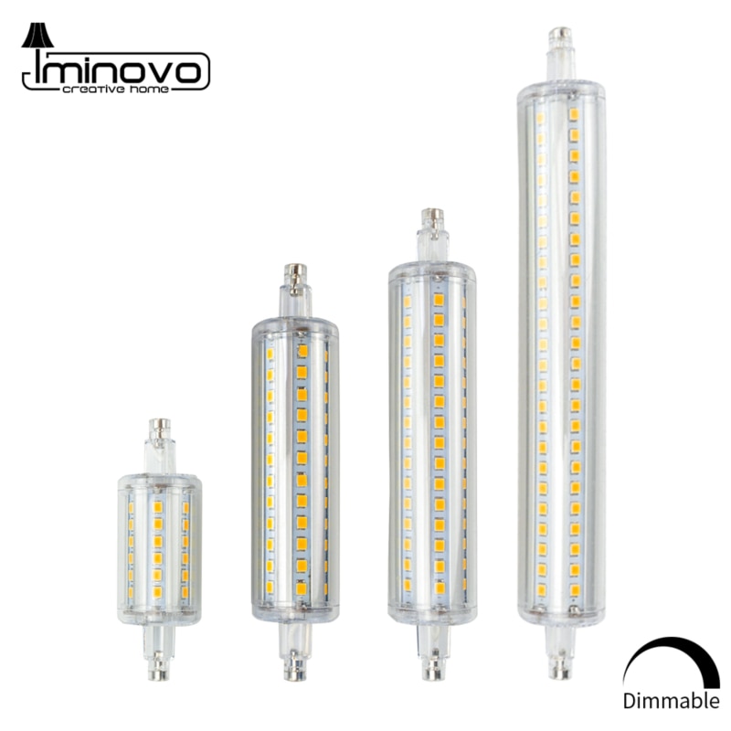 R7S LED Bulb J78 J118 Dimmable Corn Lamp 78mm 118mm 135mm 189mm Replace Halogen Light 25W 150W 500W AC 220V 110V Lampada