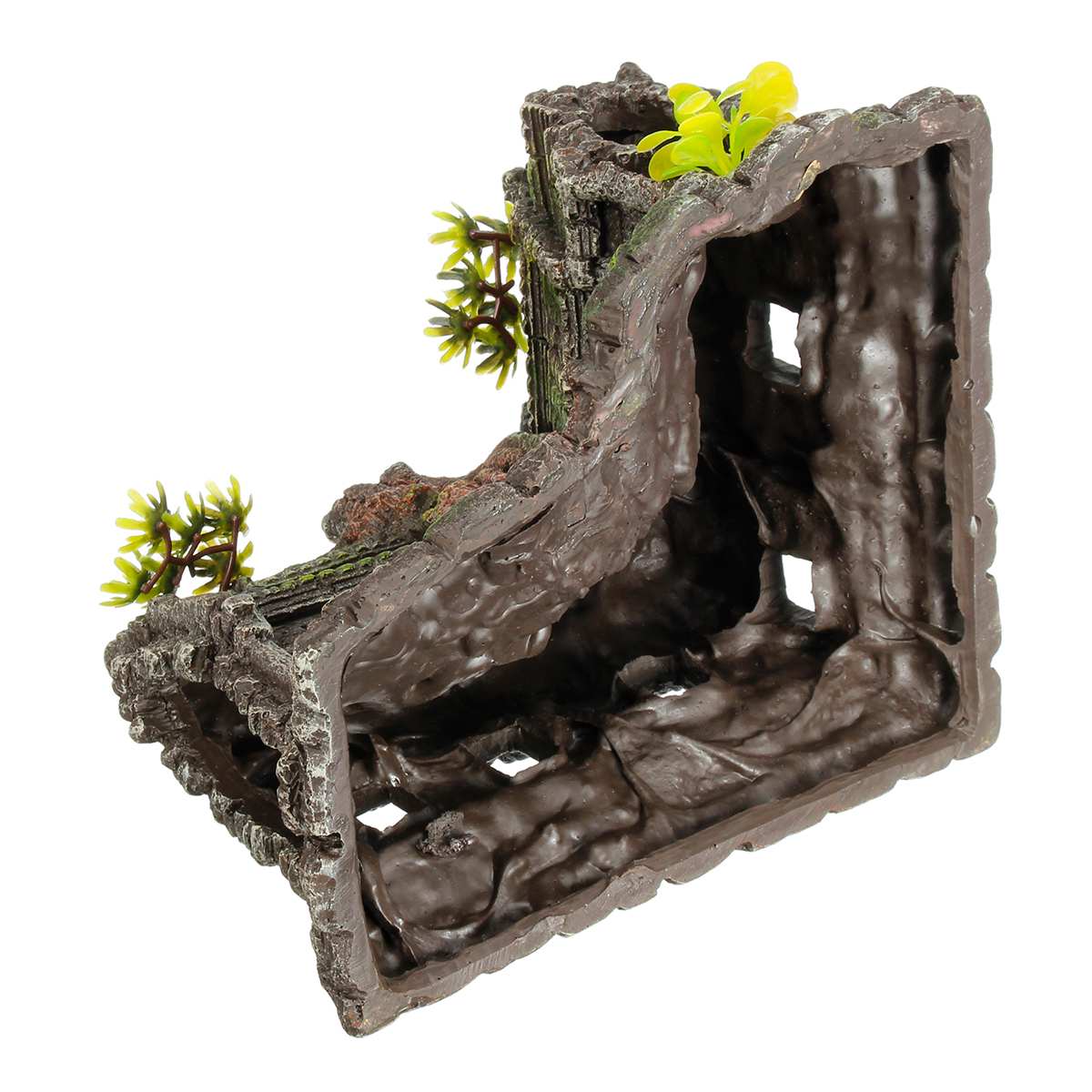 Hars boomhut aquarium landschapsdecoratie thuis aquarium schuilplaats grot ornament decoratie aquarium ornament aquarium decoratie