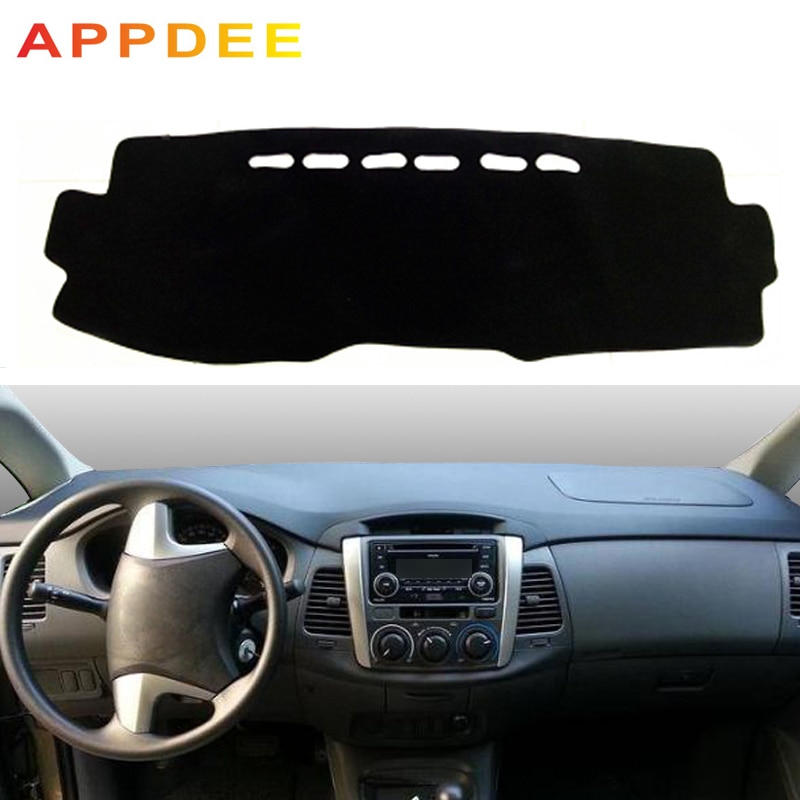APPDEE Car Auto Dashboard Cover Dashmat Pad Carpet Dash 2 Layers For Toyota Innova 1st Gen 2004 -