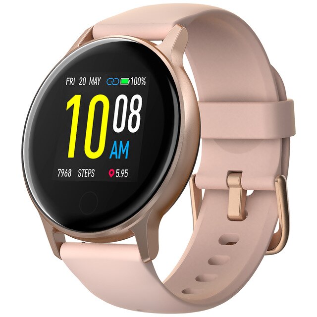 UMIDIGI Uwatch 2S Android IOS Sport Clever Uhr Männer 5ATM Wasserdichte 1.3 "Uhr Herz Bewertung Schlaf Überwachung Frauen smartwatch: Rosegold