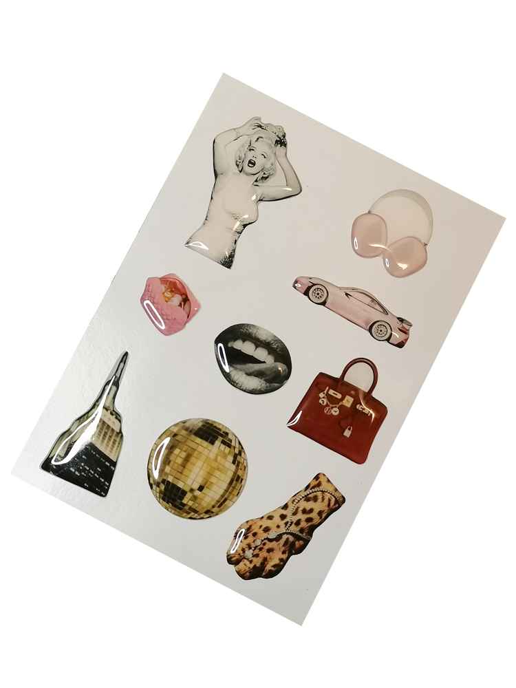 Modische Dekoration für Handyhüllen, DIY Expoy-Aufkleber