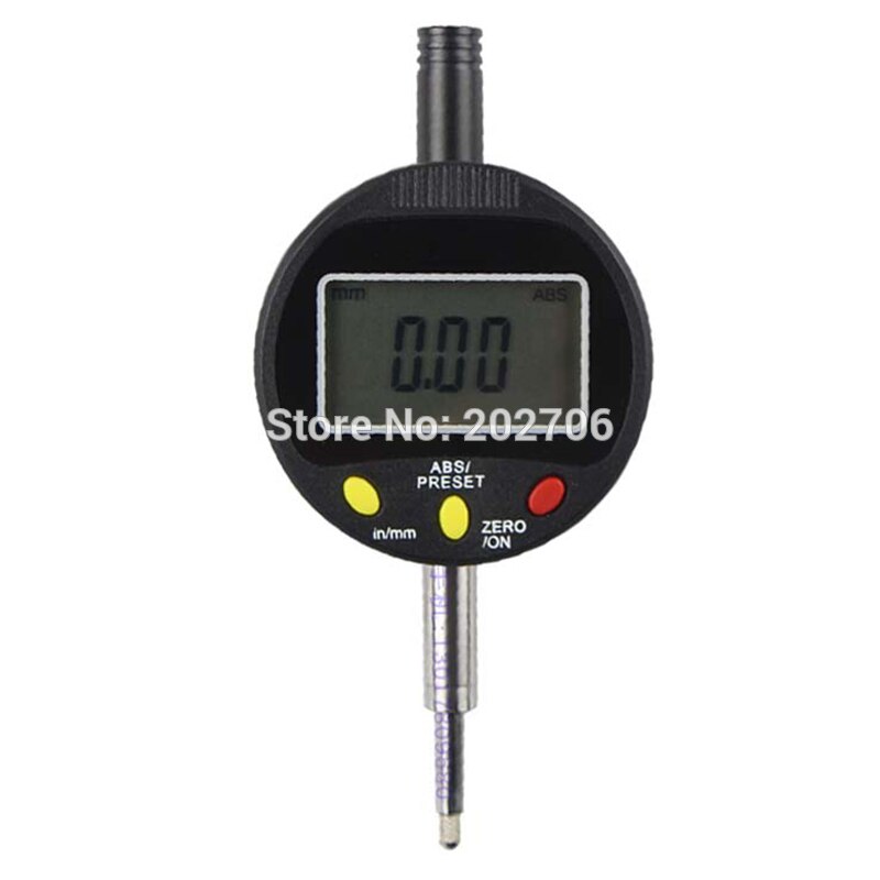 High Accuracy 0-12mm 0.01mm Electronic Digital Indicator ABS digital dial indicator Preset indicator gauge