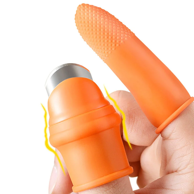 Silicone Thumb Knife+5PCS Finger Protector Gears Cutting Vegetable Harvesting Knife Pinching Plant Blade Scissors Garden Gloves