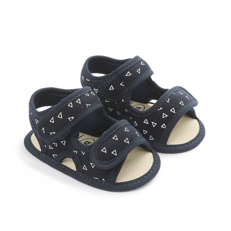 Babyjongens zomerschoenen ademend canvas antislip sandalen peuter zachte zool eerste loopschoenen 0-18 mdropshipper: Dl / 13-18 maanden