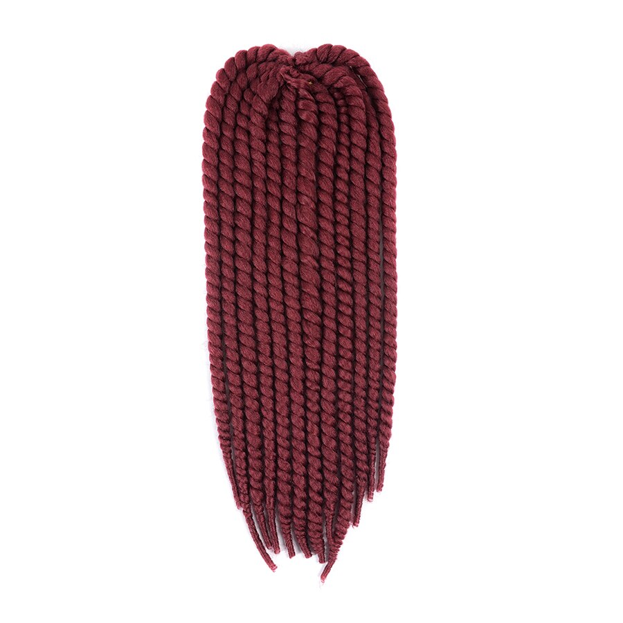 22 ''120g 20 couleur havane Mambo torsion cheveux Crochet tresses synthétique Ombre Crochet cheveux tressage cheveux violet: T27/30/4