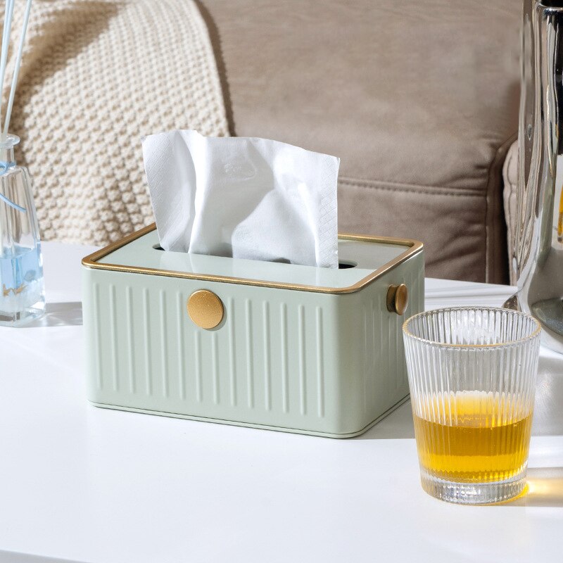 Light Luxury Simple Tissue Box Bathroom Stainless Steel Toilet Paper Box Wall-Mounted Free Punch Toilet Paper Rack Dispenser