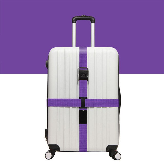 Juli's sang bagagestrop krydsbæltepakning justerbar rejsetaske nylon 3 cifre adgangskodelås spænderem bagagebælter: 7
